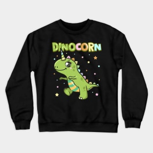 Cute Dinocorn Dinosaur & Unicorn Unisaur Crewneck Sweatshirt